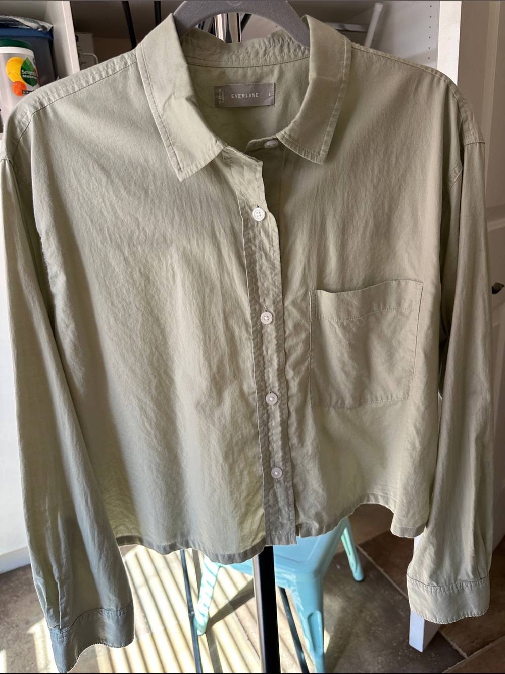 Everlane Light Sage Button-Down Shirt
